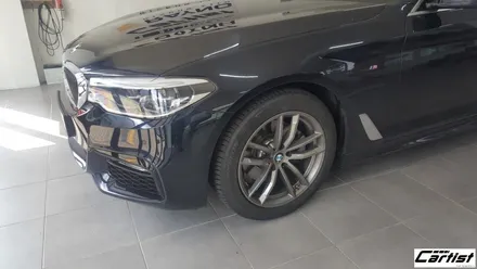 부산 기장 정관 카티스트 BMW 520D - 클리프디자인 무광블랙 외관 부분랩핑 / 부산 기장군