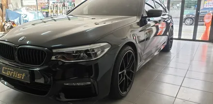 BMW 528i 부분 유광카본 랩핑 쏘트카본랩핑 부산카본랩핑 / 부산 기장군