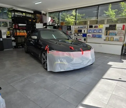 BMW 550D 프론트 범퍼 PPF 시공 / 부산 기장군