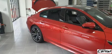 부산 기장 정관 카티스트 BMW M6 - 에이버리 전체랩핑 사틴프레시스프링(카멜레온) 부분 클리프디자인 카본랩핑 천장PPF / 부산 기장군