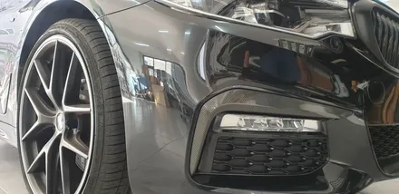 BMW 528i 부분 유광카본 랩핑 쏘트카본랩핑 부산카본랩핑 / 부산 기장군