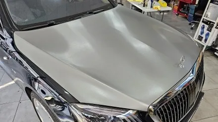 기장 랩핑 정관 일광 양산 벤츠 마이바흐 S600 3M 2080 티타늄브러쉬 본넷 트렁크 부분 랩핑 시공 / 부산 기장군