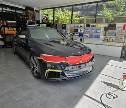 BMW 550D 프론트 범퍼 PPF 시공 / 부산 기장군