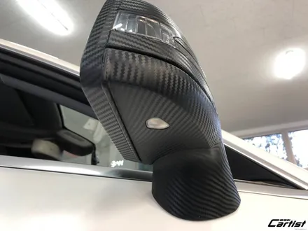 부산 기장 정관 카티스트 벤츠 CLS63AMG - 클리프 디자인 카본 부분 랩핑 사이드미러 스포일러 / 부산 기장군