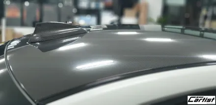 부산 울산 양산 카티스트 BMW 320D M패키지 - 유광 리얼 카본 랩핑 루프스킨 & 실내 랩핑 / 부산 기장군