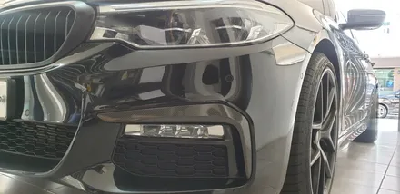 BMW 528i 부분 유광카본 랩핑 쏘트카본랩핑 부산카본랩핑 / 부산 기장군