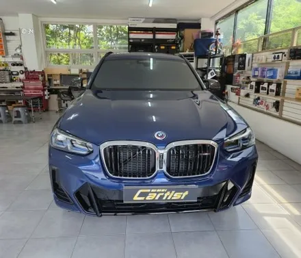 bmw x3  실내. 사이드미러 3m 카본유광랩핑 / 부산 기장군
