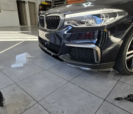 BMW 550D 프론트 범퍼 PPF 시공 / 부산 기장군