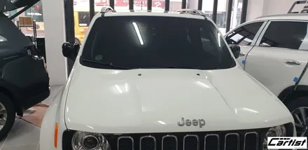 부산 기장 정관 카티스트 JEEP 레니게이드 - 클리프디자인 유광블랙 사이드미러 부분랩핑 / 부산 기장군