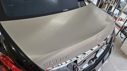 기장 랩핑 정관 일광 양산 벤츠 마이바흐 S600 3M 2080 티타늄브러쉬 본넷 트렁크 부분 랩핑 시공 / 부산 기장군
