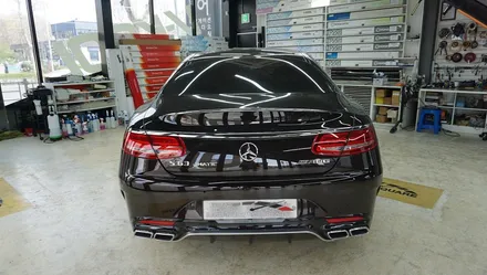 벤츠 S63 AMG 썬팅 재작업 시인성 좋은 HP 트루그레이 : 솔라가드 과천점 / 경기 과천