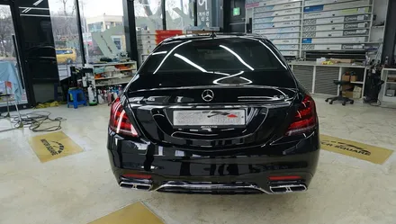 [과천] 벤츠 S65 AMG 내비게이션 M2C 매립 + 솔라가드 트루그레이 썬팅 / 경기 과천