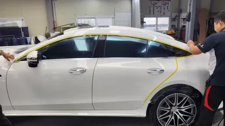 벤츠 AMG 43 GT 전체 PPF (헤드라이트, 테일램프 스모그 시공) / 경기 과천