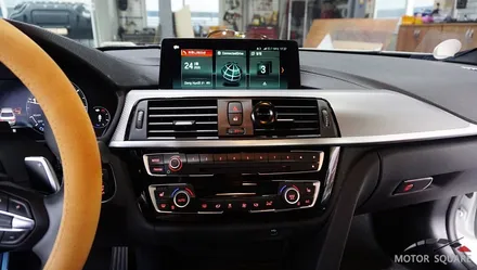 BMW320d 내비게이션 매립 : 안드로이드 M2C 카블릿 / 경기 과천