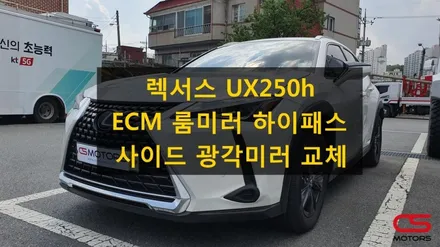 렉서스 UX250h ECM룸미러하이패스 AP600 그리고 사이드 광각미러 교체 / 경기 구리
