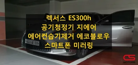 렉서스 7세대 신형 ES 빌트인 차량용공기청정기 지에어 및 에어컨습기제거장치 에코블로우 장착! 그리고 미러링까지~전주 출장장착 진행 / 경기 구리