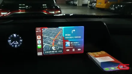 렉서스 UX250h 애플카플레이 시공 장착! 순정 모니터에서 티맵을 사용해 보세요^^ / 경기 구리