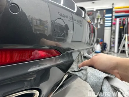 자동차랩핑 제네시스 g70 전체랩핑 에이버리 사틴 화이트 시공 / 화성,수원,오산