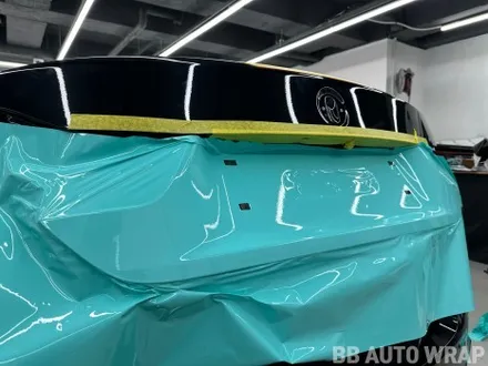 BMW F82 M4 컨버터블 전체랩핑 AX 티파니 블루 민트색 래핑 시공 / 화성,수원,오산