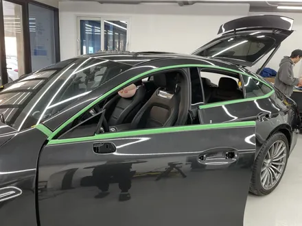 동탄랩핑 벤츠 AMG GT43 에이버리 다크옐로우 전체랩핑 시공 / 화성,수원,오산