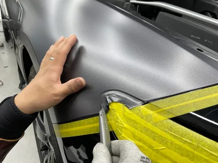 화성랩핑 제네시스 g70 사틴 다크 그레이 전체랩핑 시공 / 화성,수원,오산