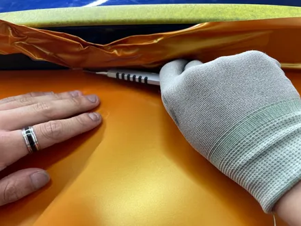 제네시스 G80 스포츠 스터닝 오렌지 전체랩핑 시공 / 화성,수원,오산