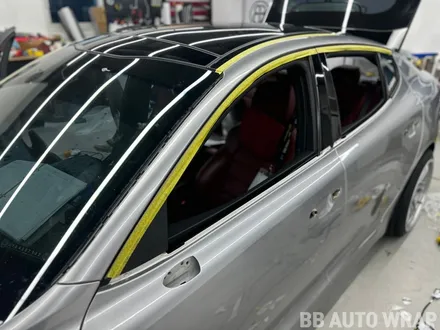 자동차랩핑 스팅어 오토 벨벳 GT실버 전체랩핑 / 화성시 향남읍 상신리