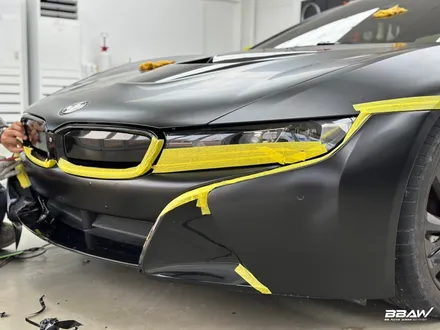 BMW I8 무광 사틴 블랙 전체랩핑 했어요 / 화성시 향남읍 상신리