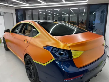 제네시스 G80 스포츠 스터닝 오렌지 전체랩핑 시공 / 화성,수원,오산