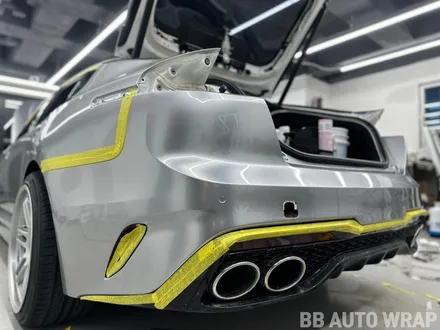 자동차랩핑 스팅어 오토 벨벳 GT실버 전체랩핑 / 화성시 향남읍 상신리