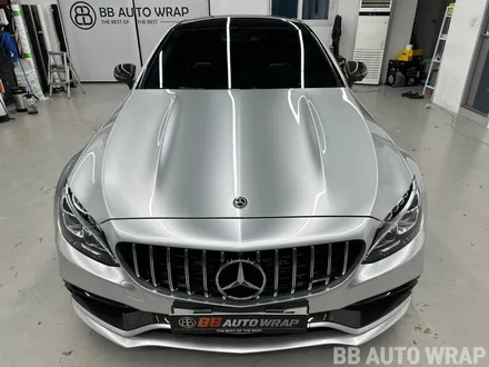 화성 수원 C클래스 C63 AMG 비닐프로그 메탈실버 전체랩핑 / 화성시 향남읍 상신리