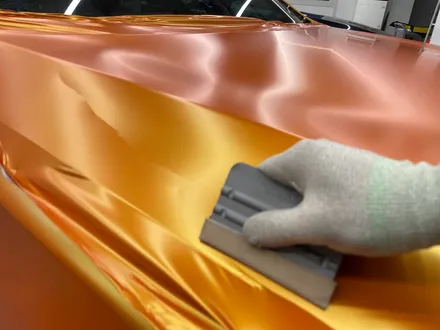 제네시스 G80 스포츠 스터닝 오렌지 전체랩핑 시공 / 화성,수원,오산