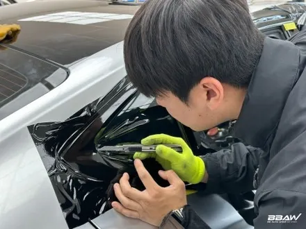 동탄랩핑 제네시스 G70 전체랩핑,크롬 딜리트 시공 / 화성시 향남읍 상신리