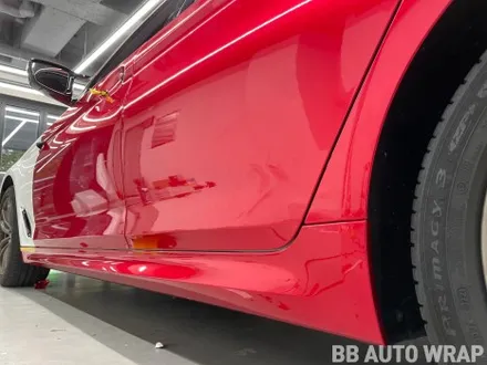 BMW 5시리즈 G30 비닐 프로그 뱀파이어 레드 전체랩핑 / BMW / 5시리즈 (G30) / 화성,수원,오산