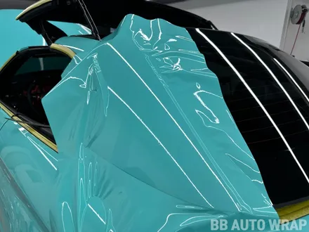 BMW F82 M4 컨버터블 전체랩핑 AX 티파니 블루 민트색 래핑 시공 / 화성,수원,오산
