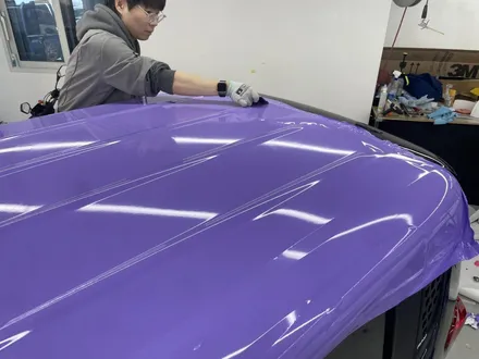 레이 투톤랩핑 타이니봇 라벤더 고광택 필름 시공 평택동탄랩핑 비비오토랩 / 화성,수원,오산