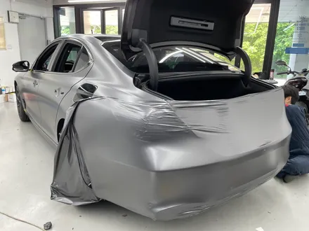 화성랩핑 제네시스 g70 사틴 다크 그레이 전체랩핑 시공 / 화성,수원,오산