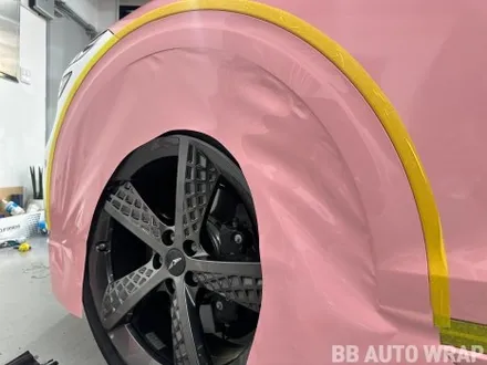GV70 전체랩핑 비닐 프로그 루즈핑크 시공 / 화성,수원,오산