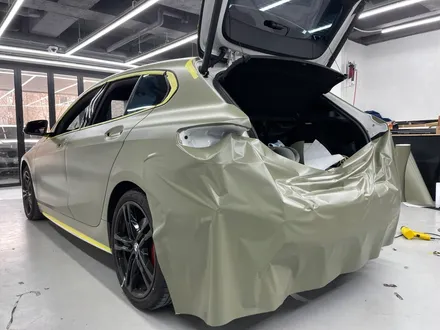 화성랩핑 BMW120I 사틴 카키 그린 전체랩핑시공 / 화성,수원,오산
