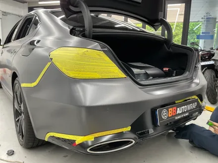 화성랩핑 제네시스 g70 사틴 다크 그레이 전체랩핑 시공 / 화성,수원,오산