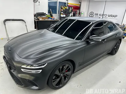 제네시스 G70 3M 사틴블랙 전체랩핑 올 블랙 시공 / 화성시 향남읍 상신리