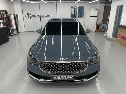 평택화성랩핑 기아K9 유광화이트펄 전체랩핑시공으로 진주빛을 내보자 / 화성,수원,오산