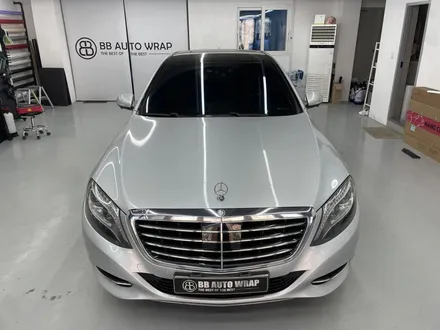 화성랩핑 벤츠S350 롱바디 유광화이트 전체랩핑시공 / 화성,수원,오산