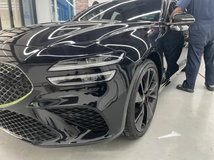 화성랩핑 제네시스 g70 사틴 다크 그레이 전체랩핑 시공 / 화성,수원,오산