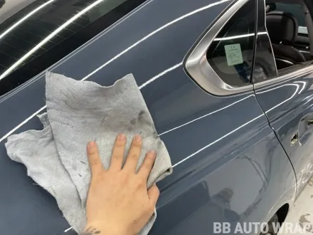 K9 비닐 프로그 크리스탈 화이트 전체랩핑 시공 순정 느낌으로 변화 / 기아 / K9 / 화성,수원,오산