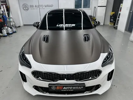 자동차랩핑 스팅어 오토 벨벳 GT실버 전체랩핑 / 화성시 향남읍 상신리