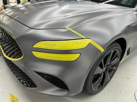 화성랩핑 제네시스 g70 사틴 다크 그레이 전체랩핑 시공 / 화성,수원,오산