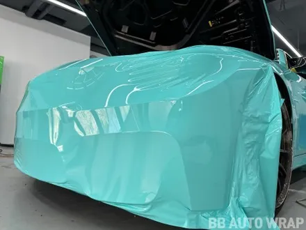 BMW F82 M4 컨버터블 전체랩핑 AX 티파니 블루 민트색 래핑 시공 / 화성,수원,오산