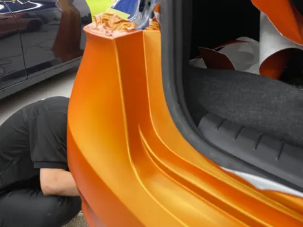 제네시스 G80 스포츠 스터닝 오렌지 전체랩핑 시공 / 화성,수원,오산