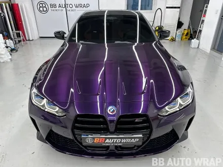 G82 BMW 신형 M4 전체랩핑 타이니봇 미드나잇 퍼플 시공 / 화성,수원,오산